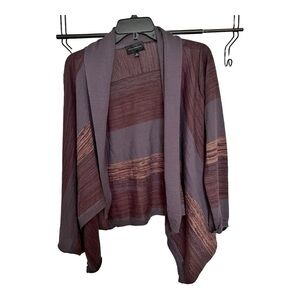 Investments Women's Open Front Knit Cardigan Sweater Multicolor Size Medium‎